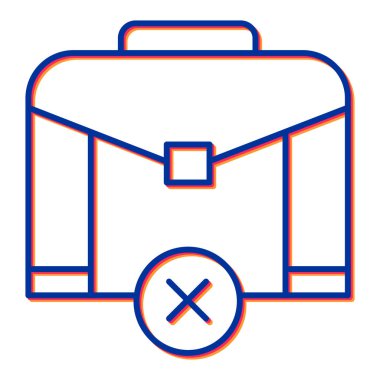 evrak çantası ikonu vektör illüstrasyonu