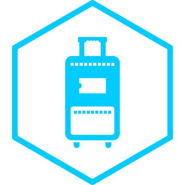 seyahat çantası. Basit resimleme