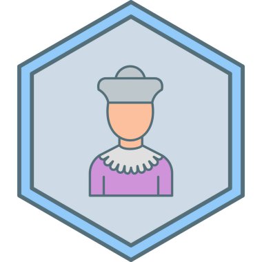 Bir polis simgesinin vektör illüstrasyonu