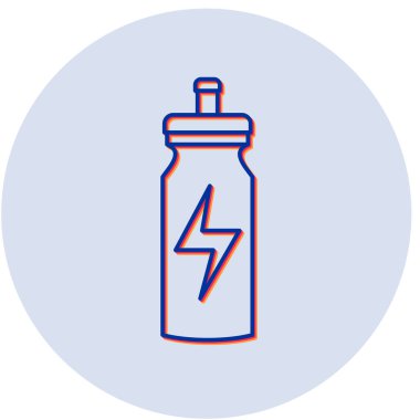 Enerji içeceği simgesinin vektör illüstrasyonu