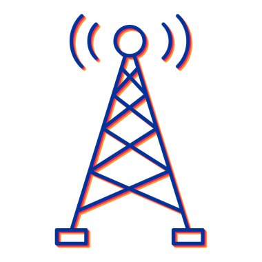 anten kulesi ikon vektör çizimi