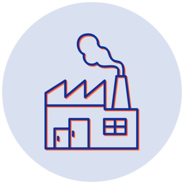 Endüstri. Web simgesi basit illüstrasyon