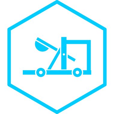 Bir makas simgesinin vektör illüstrasyonu