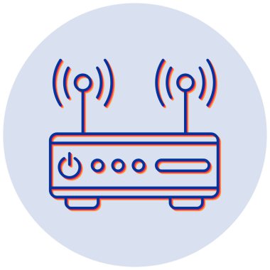 Wi-fi yönlendirici. Basit resimleme