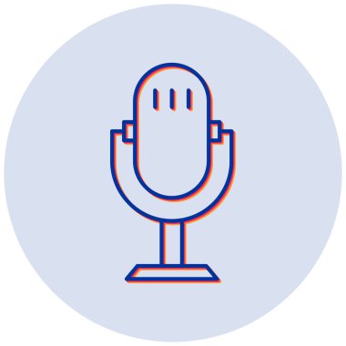 Sesli mesaj. Web simgesi basit tasarım