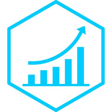 iş grafiği simgesi, vektör illüstrasyonu