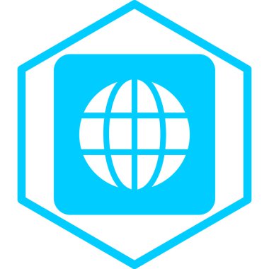 Dünya haritası. Web simgesi