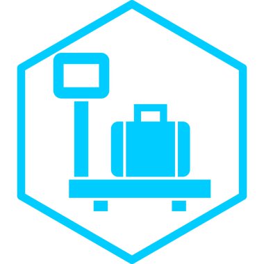 bagaj. Web simgesi basit illüstrasyon