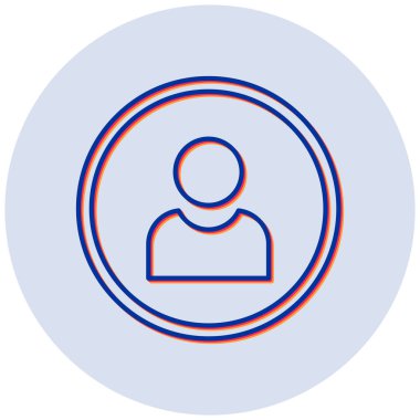 avatar. Web simgesi basit illüstrasyon