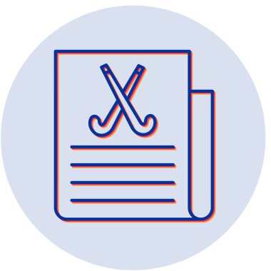 Hokey Haber simgesinin vektör illüstrasyonu