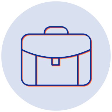 Çanta. Web simgesi basit illüstrasyon