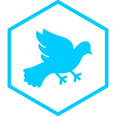 güvercin simgesi, vektör illüstrasyonu