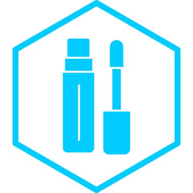 Mavi rimel. Basit tasarım