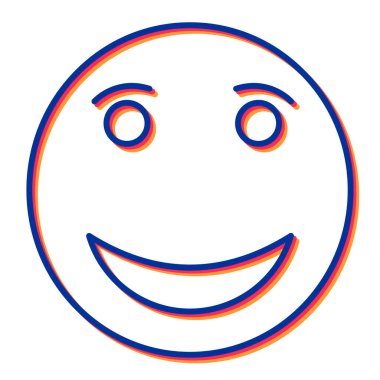 yüz ifadesi simge vektör illüstrasyon tasarımı