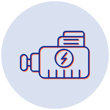 Pil. Web simgesi basit illüstrasyon