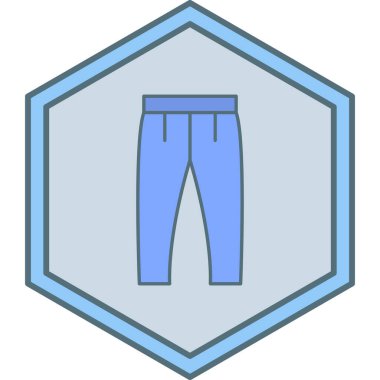 Pantolon. Web simgesi basit illüstrasyon