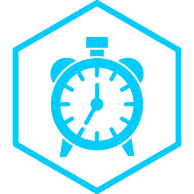 Saat. Web simgesi basit tasarım