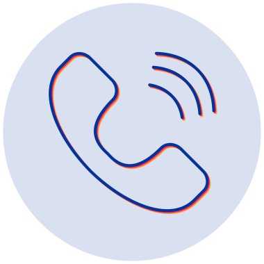 Çağrı. Web simgesi basit illüstrasyon