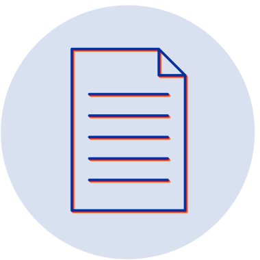 Sayfa. Web simgesi basit illüstrasyon