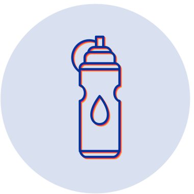 su şişesi simge vektör çizim