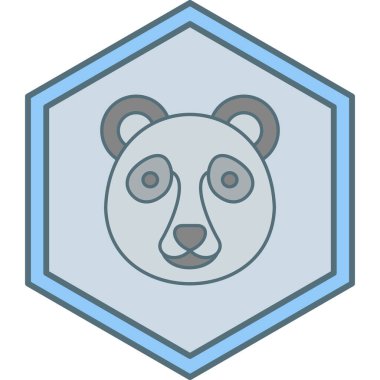 Ayı simgesi vektör illüstrasyonu