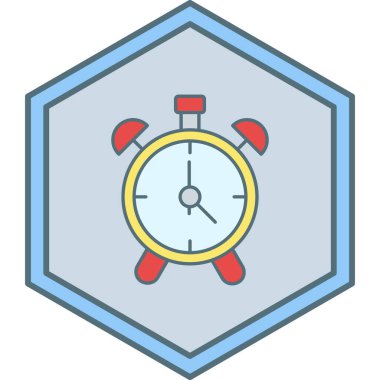 Çalar saat. Web simgesi basit tasarım