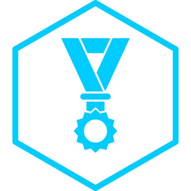 Madalya. Web simgesi basit illüstrasyon