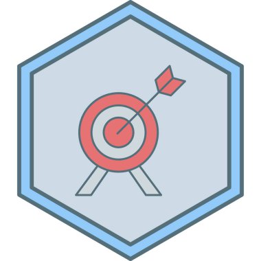 Hedef. Web simgesi basit illüstrasyon