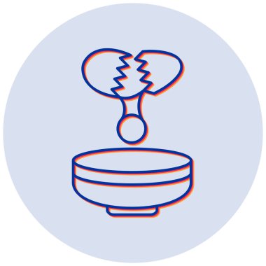 Yumurta Kabı simgesinin vektör illüstrasyonu