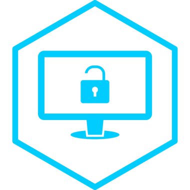 bilgisayar vektör simgesi modern basit illüstrasyon