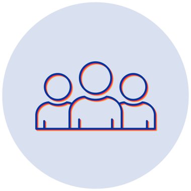 Takım. Web simgesi basit illüstrasyon