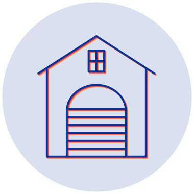 Ev. Web simgesi basit illüstrasyon