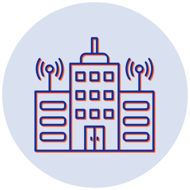 Kentsel ikon. Basit resimleme