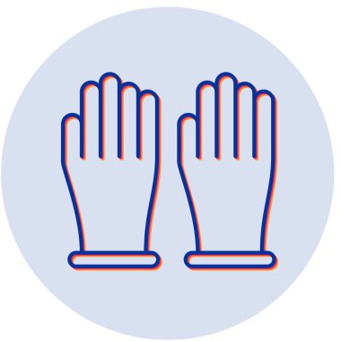 Eldiven. Web simgesi basit illüstrasyon