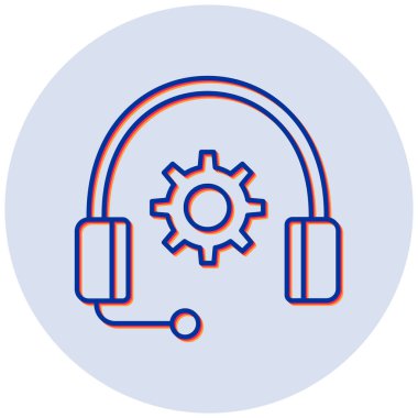 Destek. Web simgesi basit tasarım