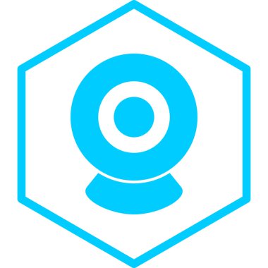 Web kamerası. Web simgesi basit illüstrasyon