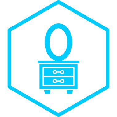 Mobilya. Web simgesi basit illüstrasyon