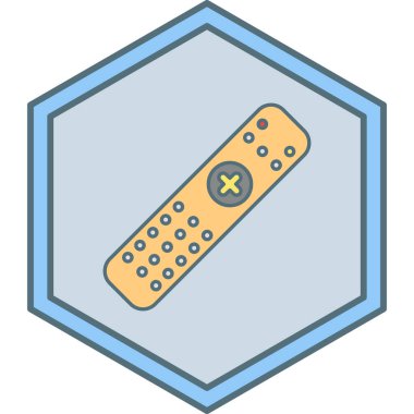 Uzaktan kumanda simge vektör çizim