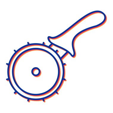 Bir davul simgesinin vektör illüstrasyonu