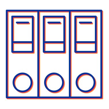 Ofis dizinleri simgesi. vektör illüstrasyonu