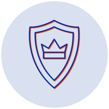 Kalkan. Web simgesi basit illüstrasyon