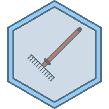 Tırmık simgesi, vektör illüstrasyonu