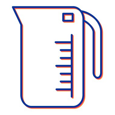 Musluk ikonu. Web için matara vektör simgelerinin özet çizimi