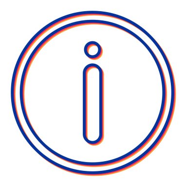 bilgi işareti simgesi, vektör illüstrasyonu