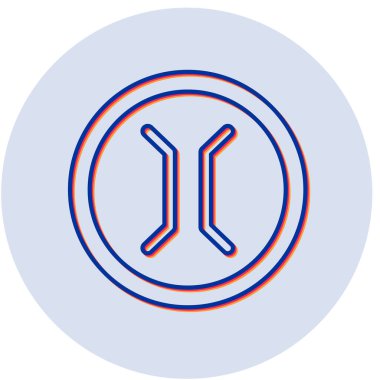 Dar Köprü İşareti simgesinin vektör çizimi