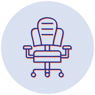 Sandalye. Web simgesi basit tasarım