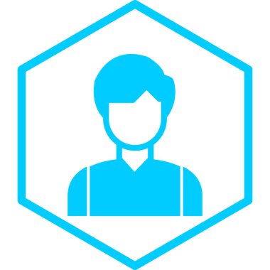 kullanıcı. Web simgesi basit illüstrasyon