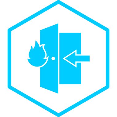 siyah kapı simgesi, vektör illüstrasyonu basit tasarım