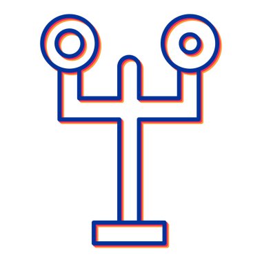 Modern b 'nin vektör illüstrasyonu eksik simgesi