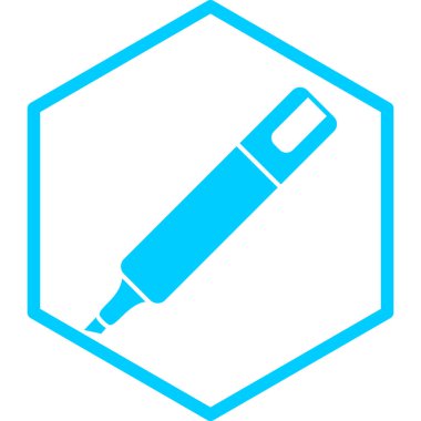 Kalem. Web simgesi basit illüstrasyon